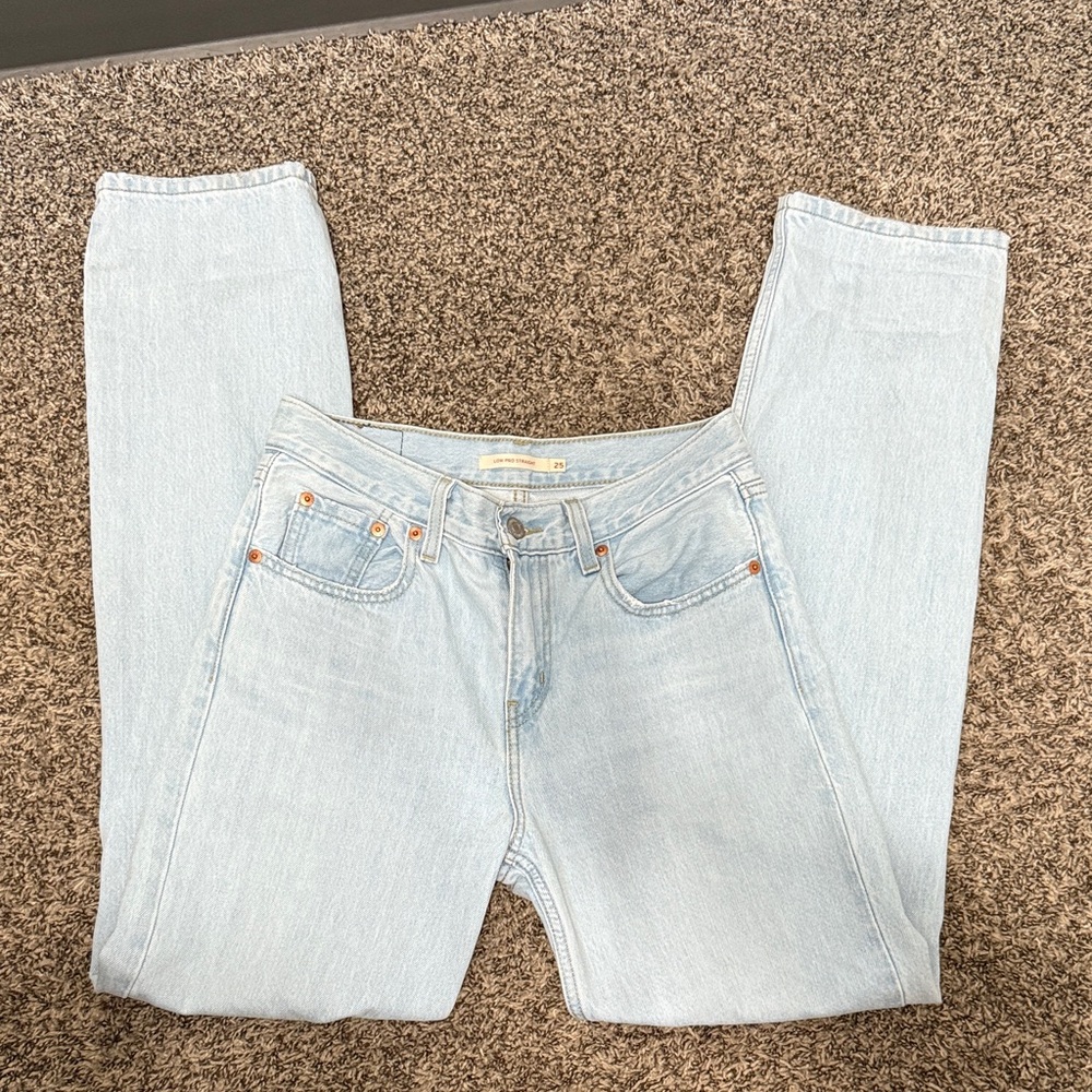 Levi's Women's Light Blue Low Pro Straight Jean